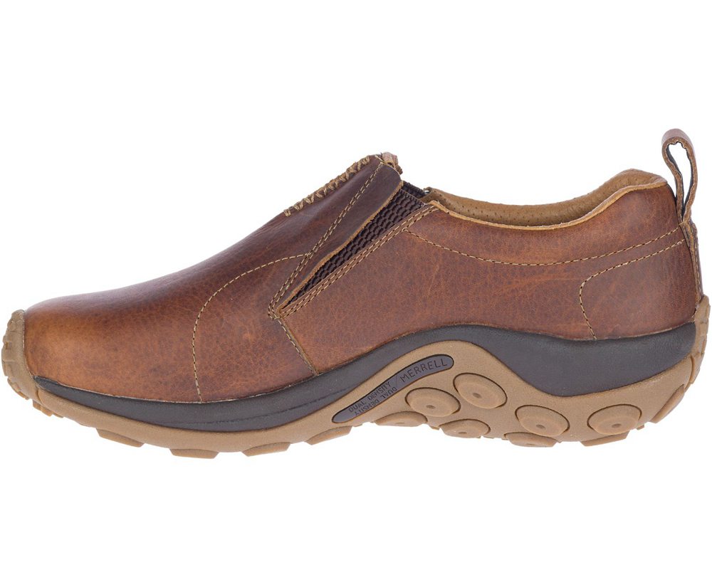 Merrell Slip Ons Brown - Jungle Moc Crafted - Mens 39DRIUVQW